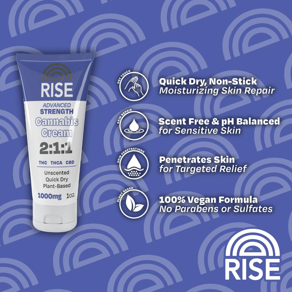 RISE 2:1:1 Advanced Strength Cream - 1oz - RISE
