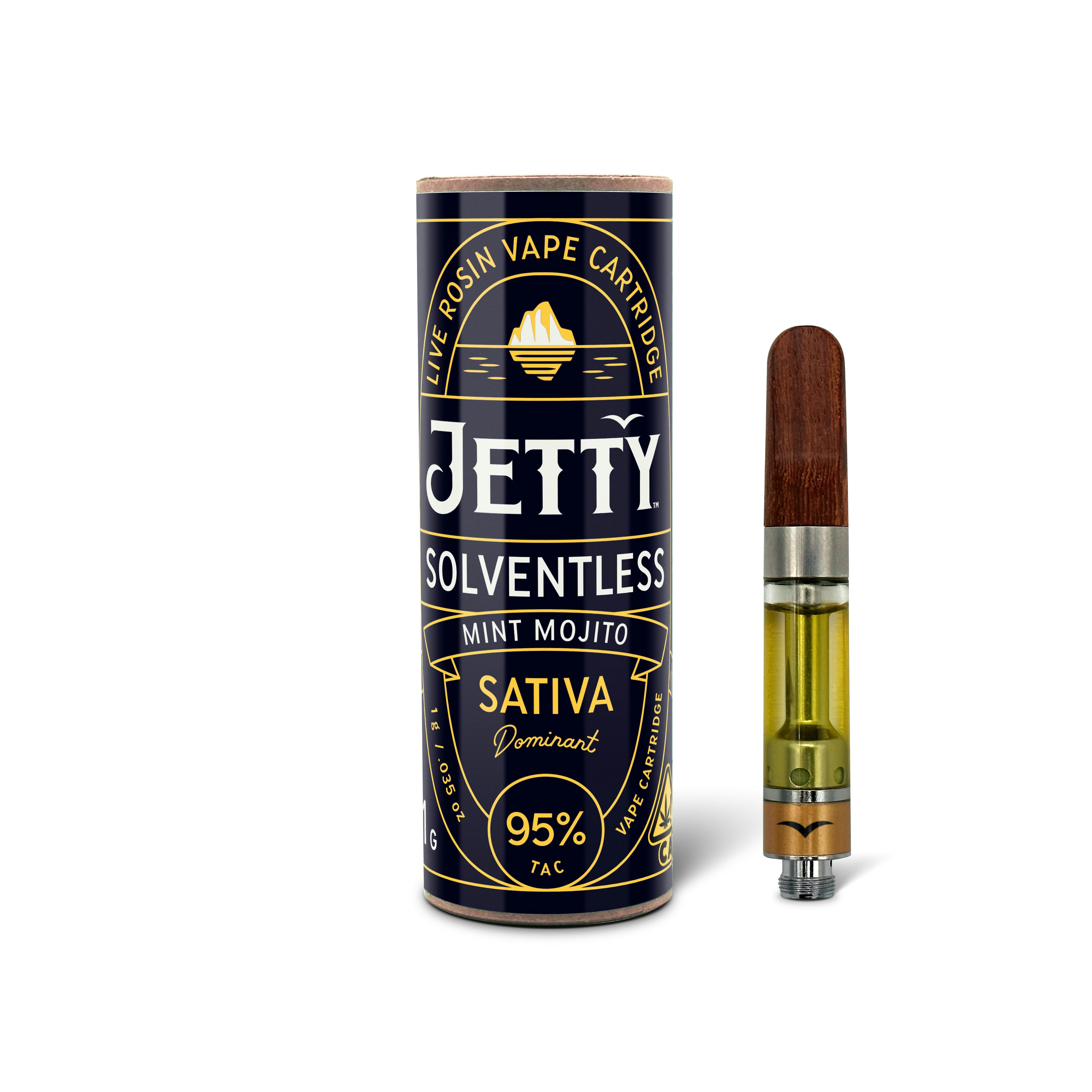 Mint Mojito Solventless Cartridge 1g Jetty Extracts