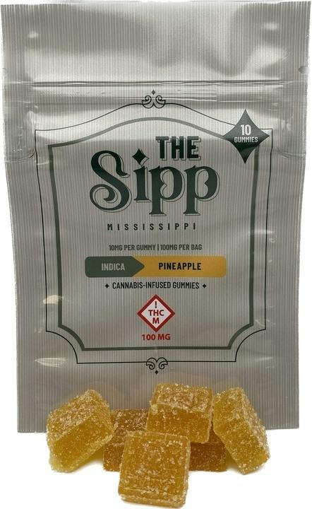 The Sipp: Pineapple Gummies - 100mg (10pk) by River Remedy
