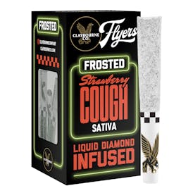 Strawberry Cough (2.5g) - Diamond Frosted Flyers Pre-Rolls