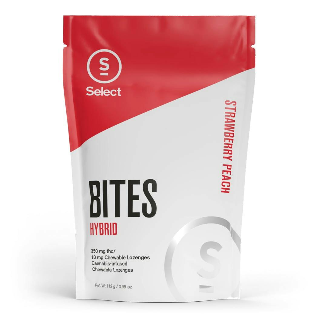 Strawberry Peach Medical Classic Bites 10pk (350mg) | Hybrid at Nature's Medicines