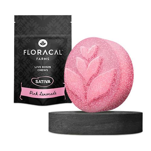 Live Rosin Chews | Pink Lemonade Gummies | 100mg | 10ct | 10mg/ea