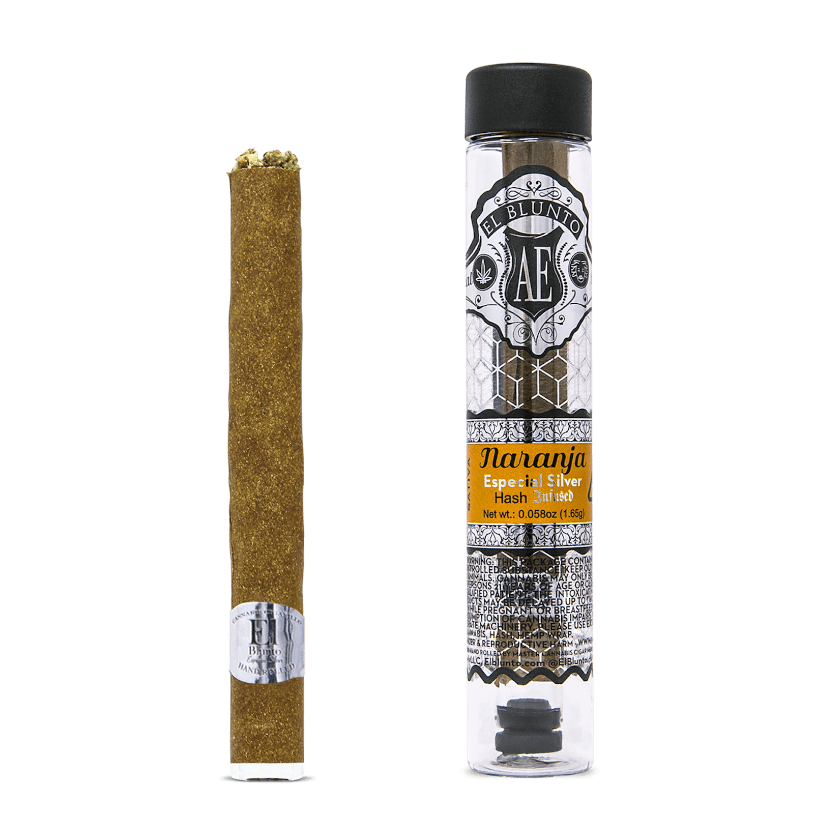 El Blunto Silver - Hash Infused - Naranja - 1.65G