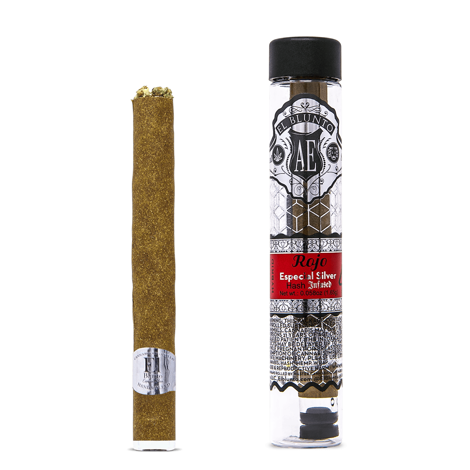 El Blunto Silver - Hash Infused - Rojo - 1.65G