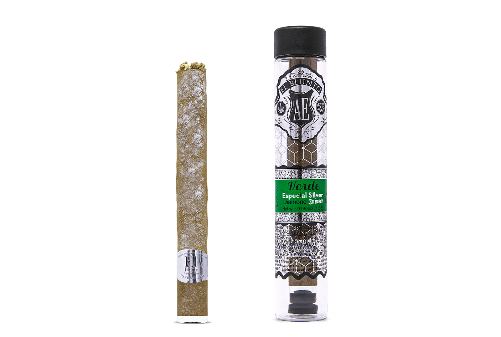El Blunto Silver - Diamond Infused - Verde - 1.65G pre-roll