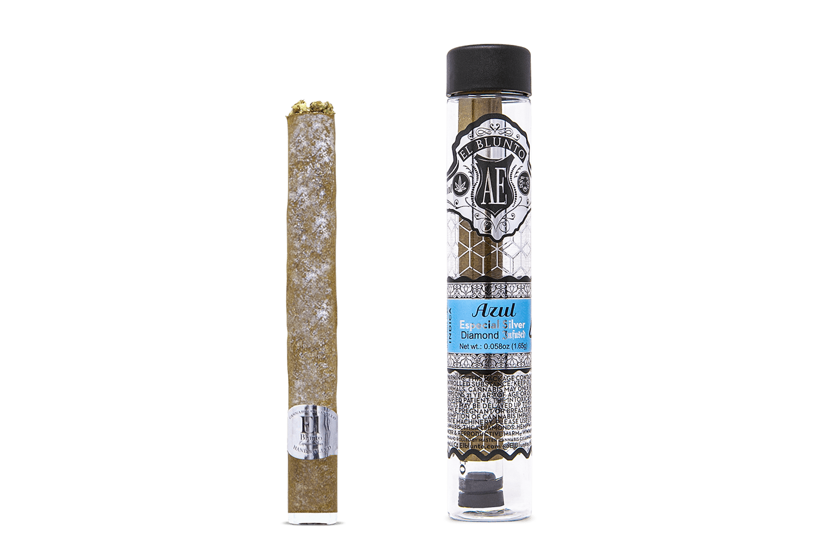 El Blunto Silver - Diamond Infused - Azul - 1.65G pre-roll