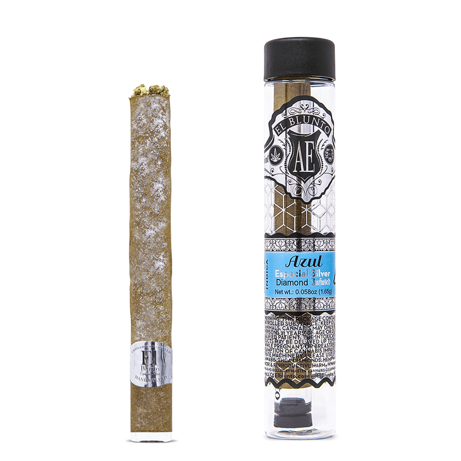 El Blunto Silver - Diamond Infused - Azul - 1.65G