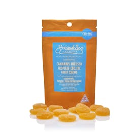 CBD:THC 1:1 Tropical Fruit100mg CBD:100mg THC Fruit Chews
