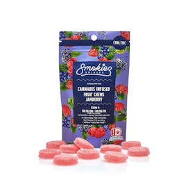 CBN:THC 1:1 Jamberry 100mg CBN:100mg THC Fruit Chews