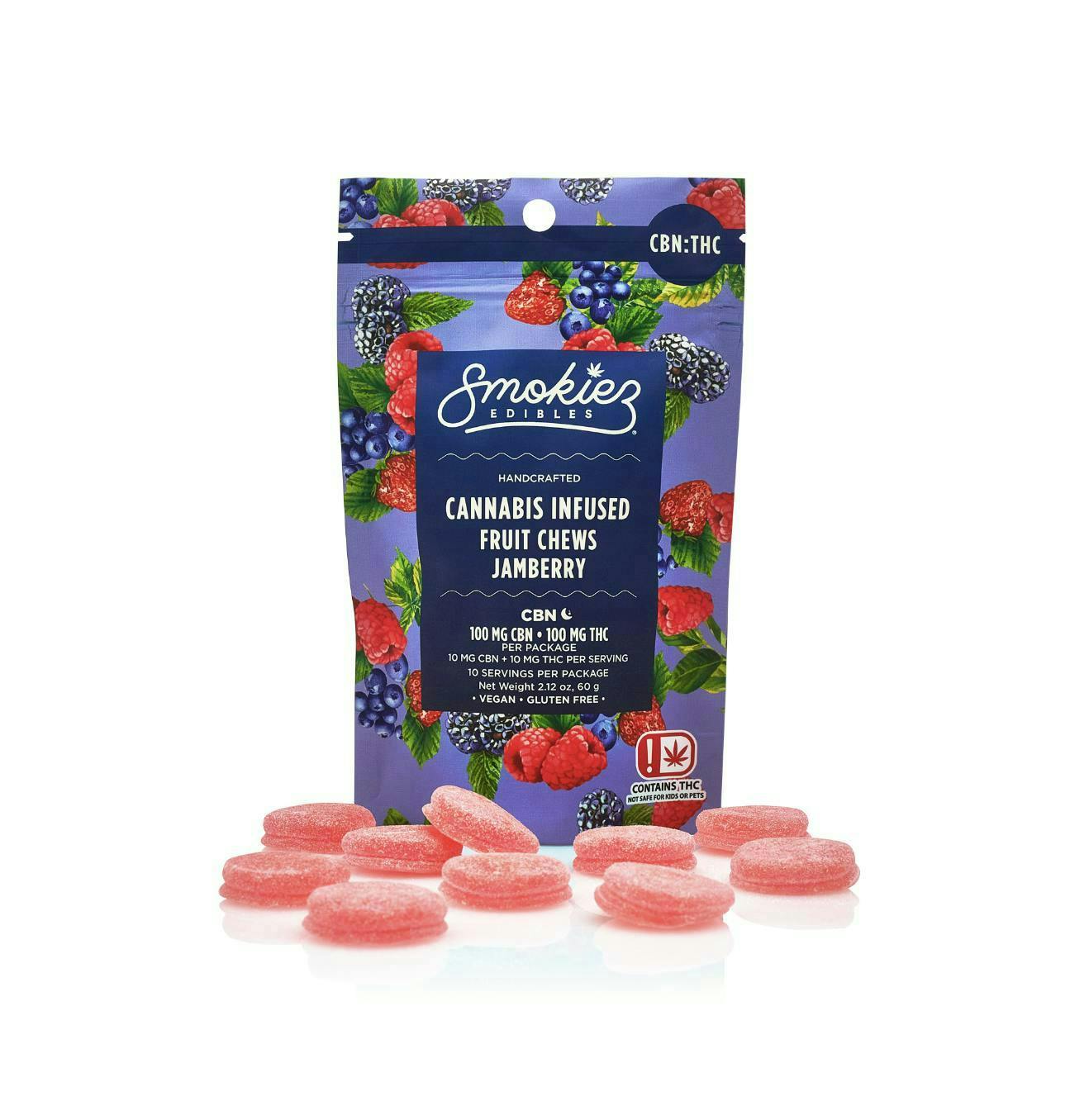 Jamberry Gummies 1:1 THC:CBN | 100mg | 10ct | 10mg/ea