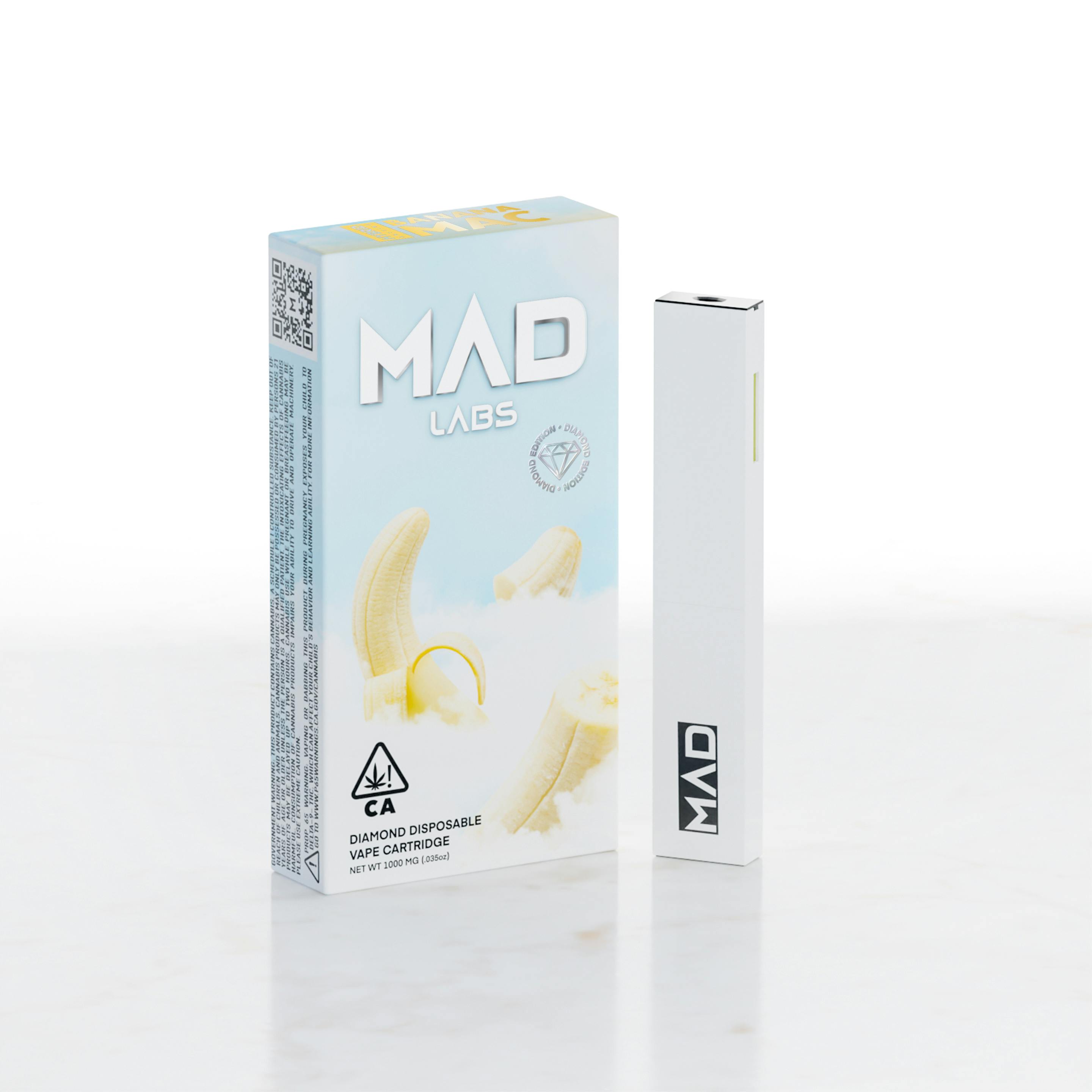 Mad Labs Banana Mac Disposable Diamond Edition 1G Mad Labs