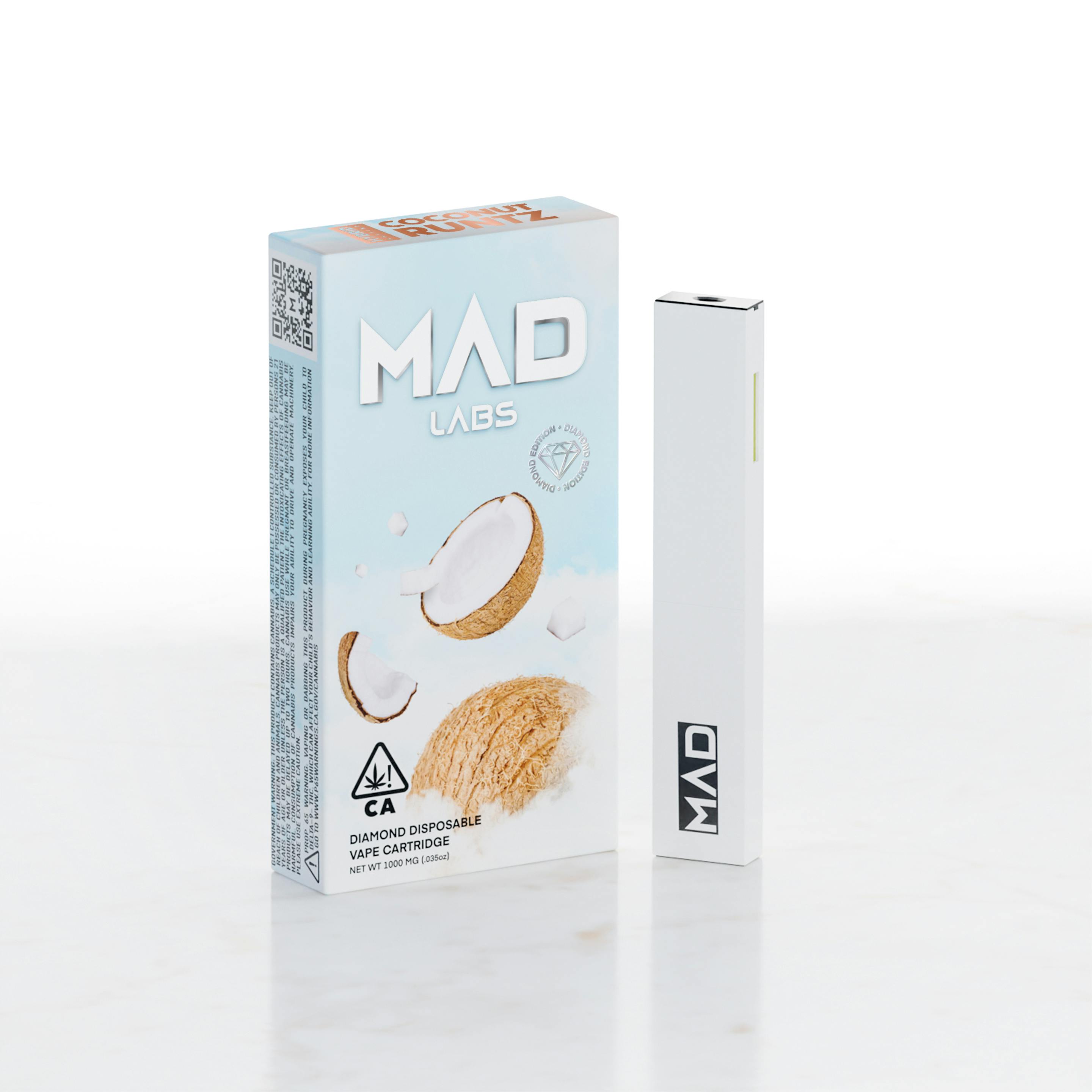 Mad Labs Coconut Runtz Disposable Diamond Edition 1G Mad Labs