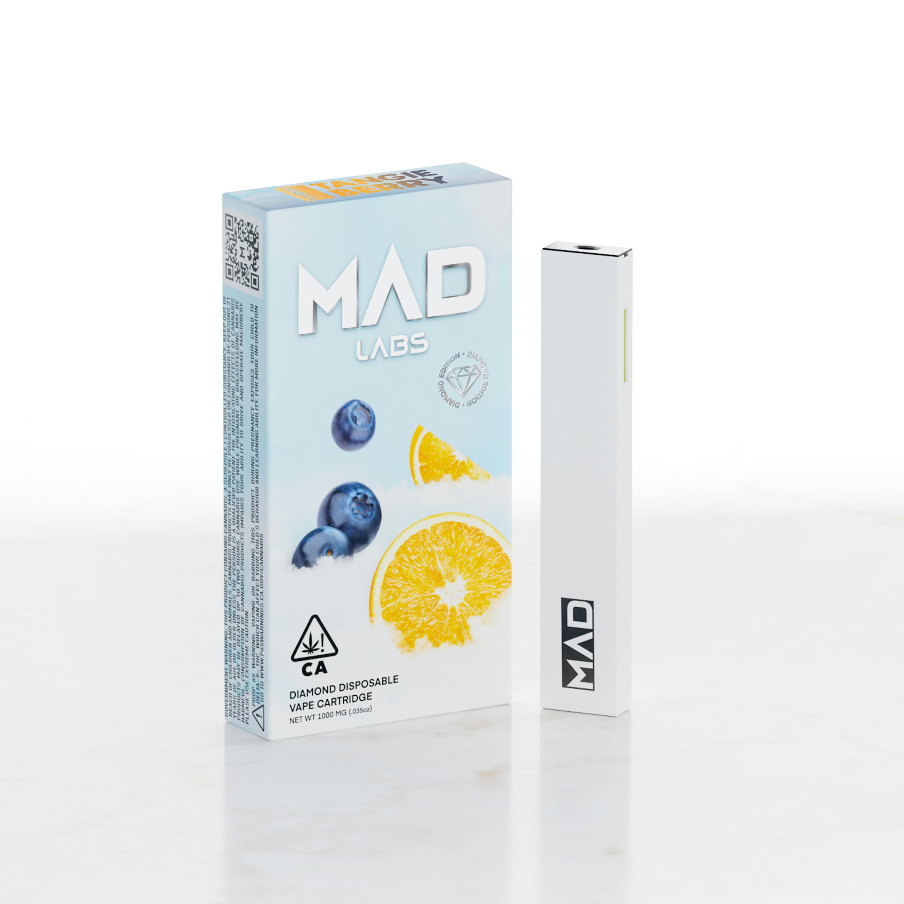 Mad Labs Tangie Berry Disposable Diamond Edition 1G Mad Labs