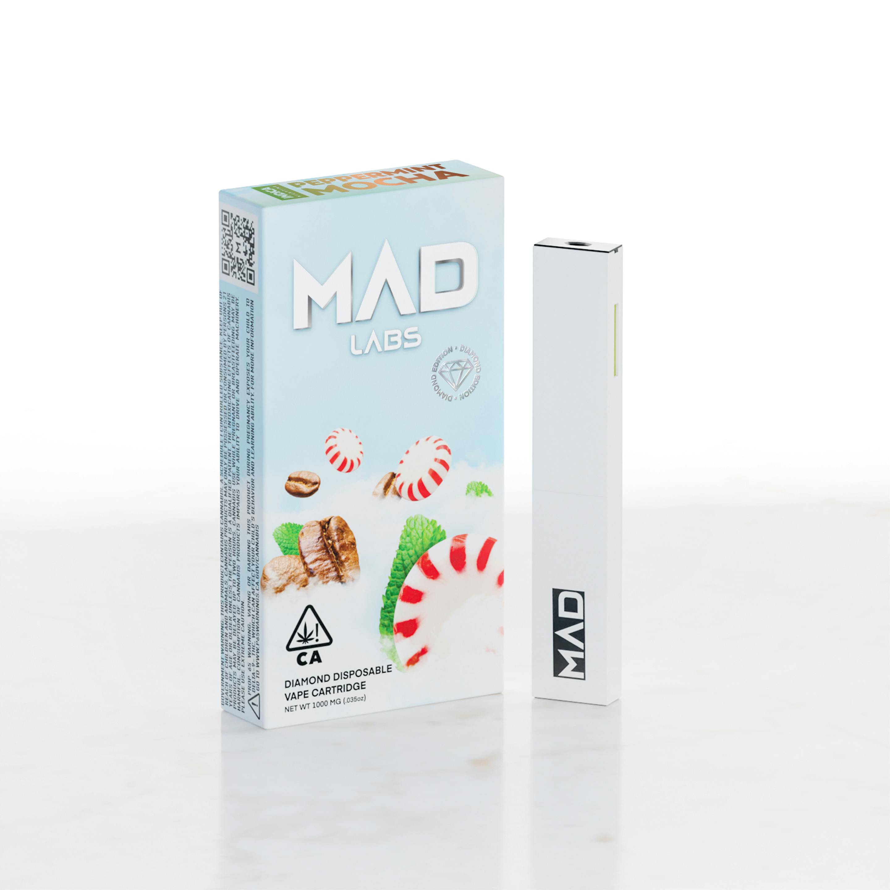Mad Labs Peppermint Mocha Disposable Diamond Edition 1G Mad Labs