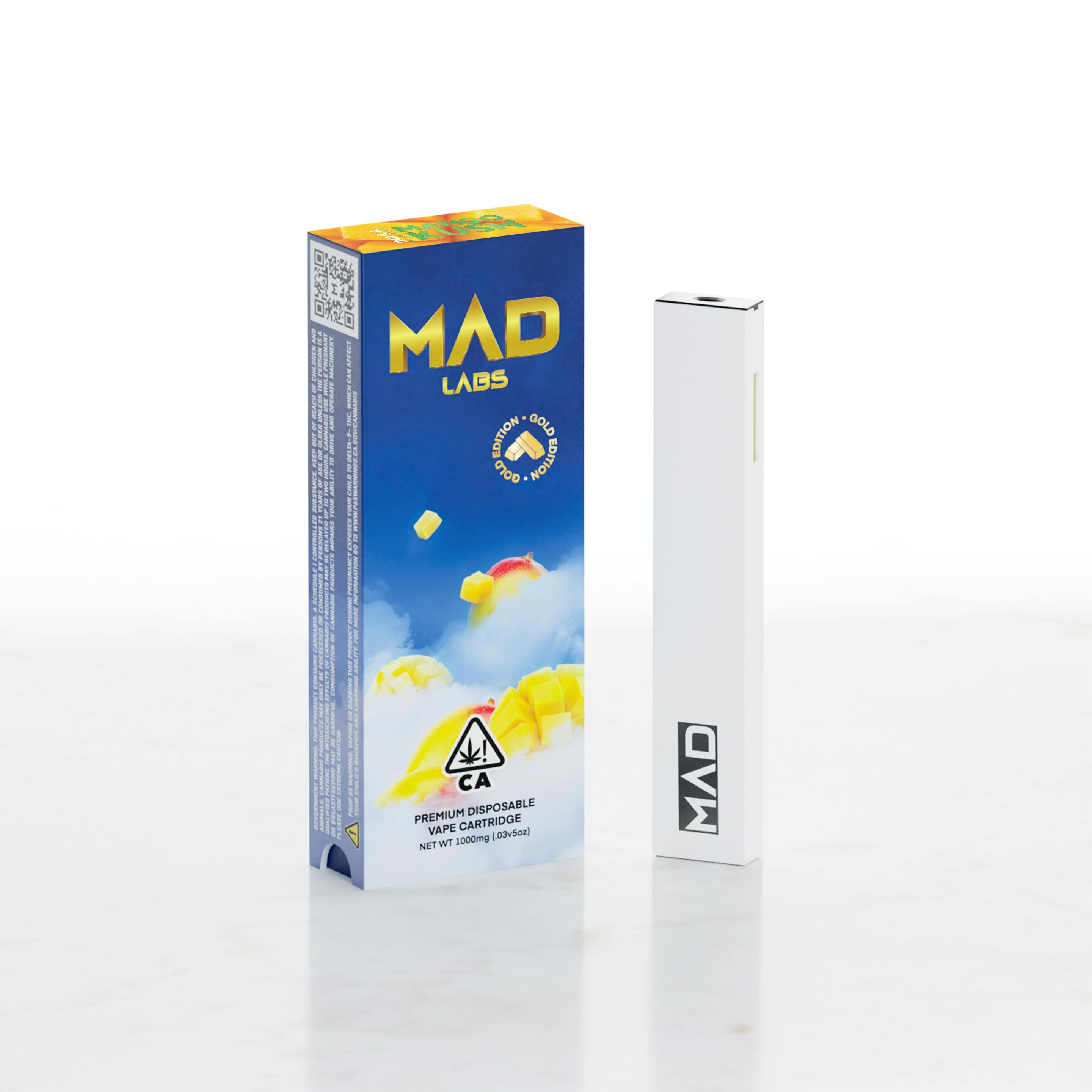 Mad Labs Mango Kush Disposable Gold Edition 1G Mad Labs