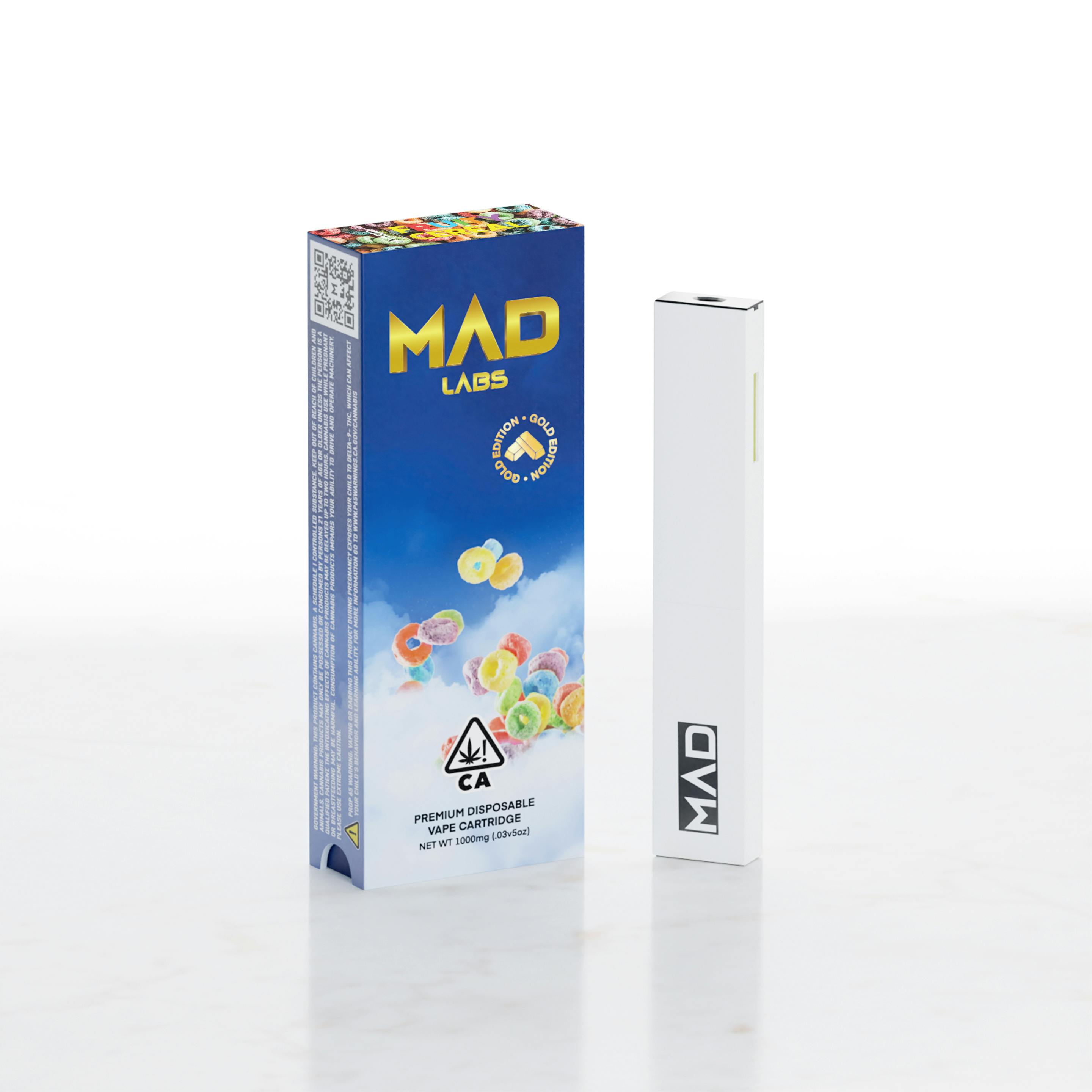 Mad Labs Fruity Cereal Disposable Gold Edition 1G Mad Labs
