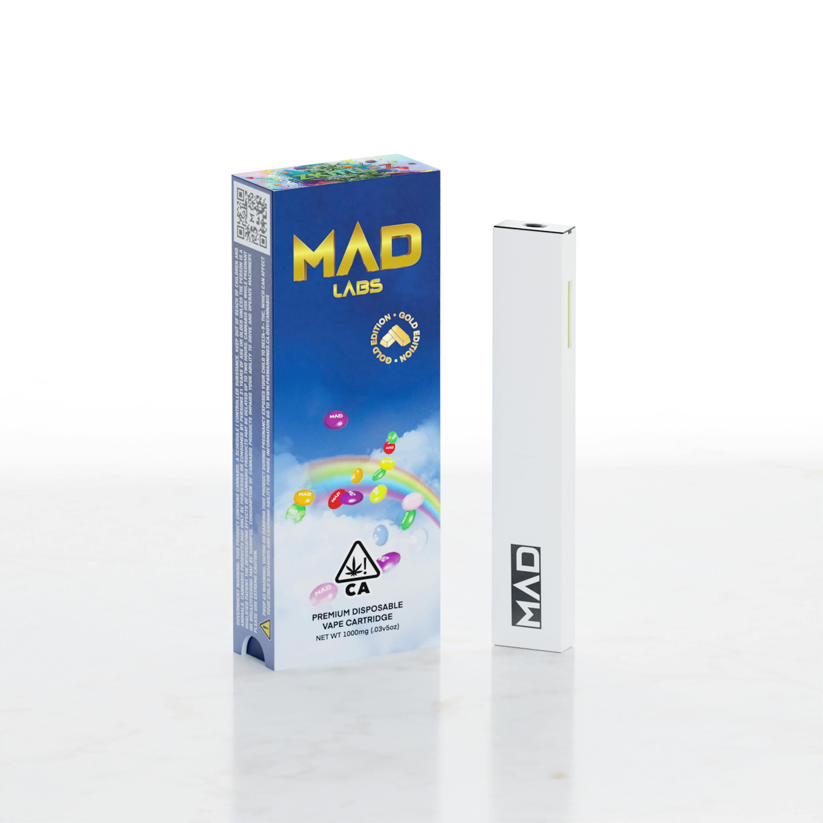 Mad Labs Zkittlez Disposable Gold Edition 1G Mad Labs