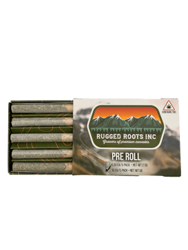 Rugged Roots - Nughead 1g Pre Roll 5 Pack 5g