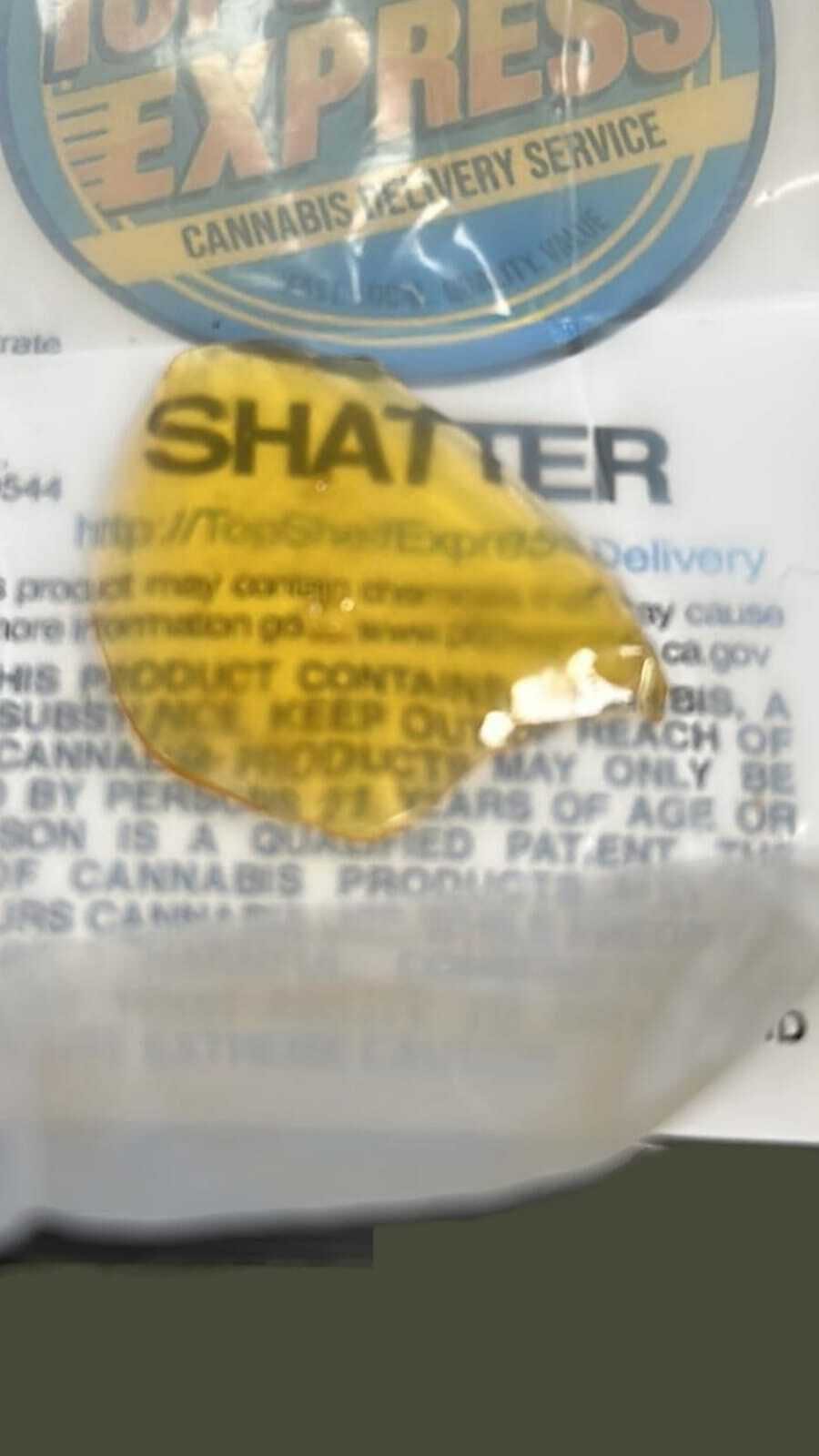 Top Shelf Express Peanut Butter Breath (1g) Shatter Weedmaps