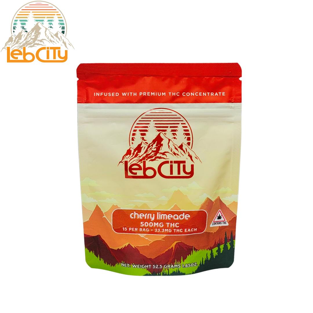 Cherry Limeade 500 MG THC Infused Gummy by LebCity Extracts