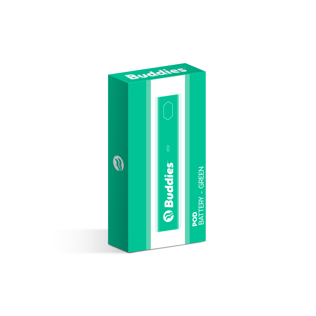 Buddies Brand: Green - Live Resin Battery