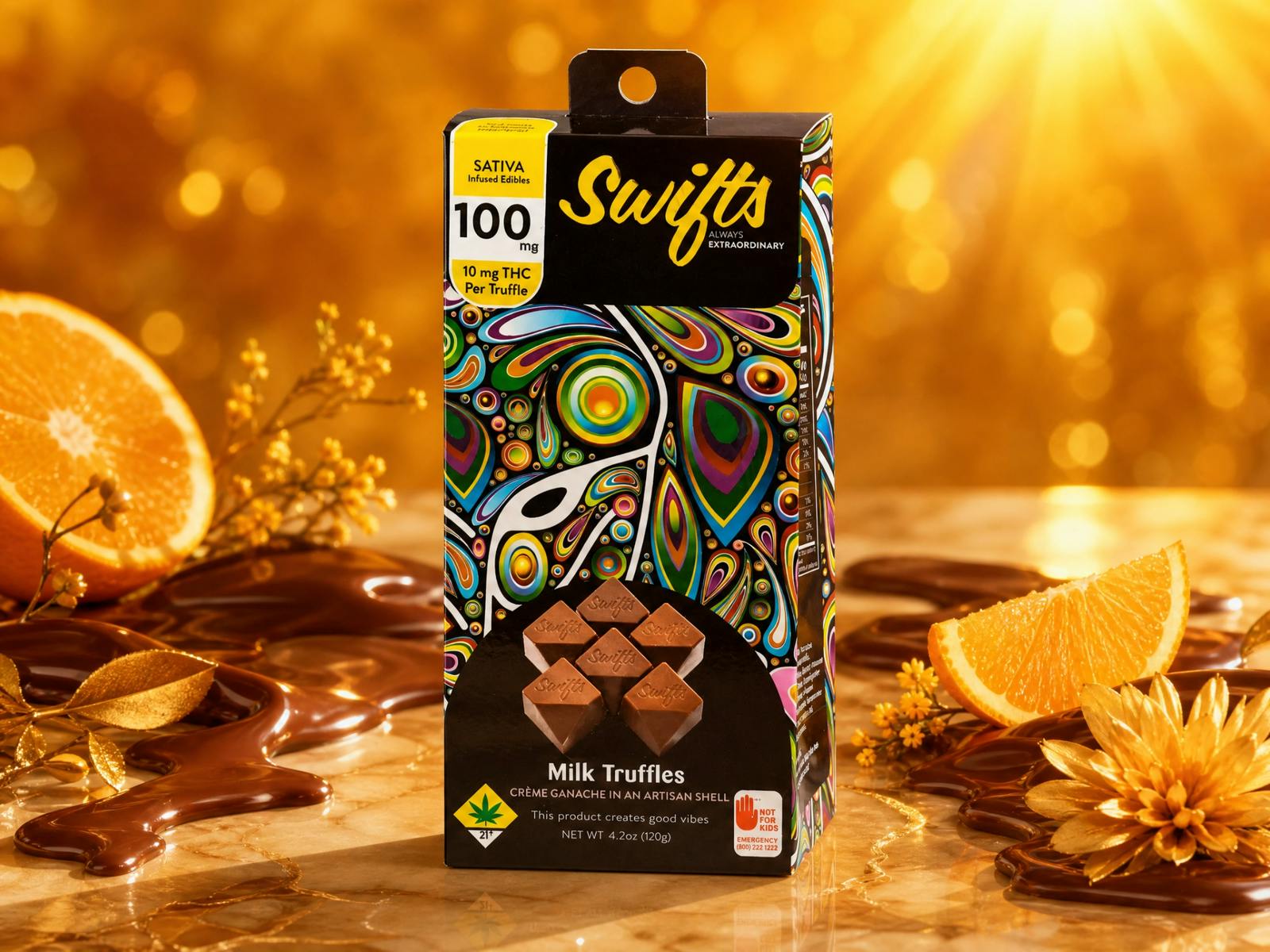 Swifts Truffle Milk Chocolate 100mg Sativa