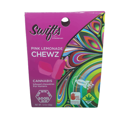 Swifts Chewz Pink Lemonade Max 500mg Swifts Edibles