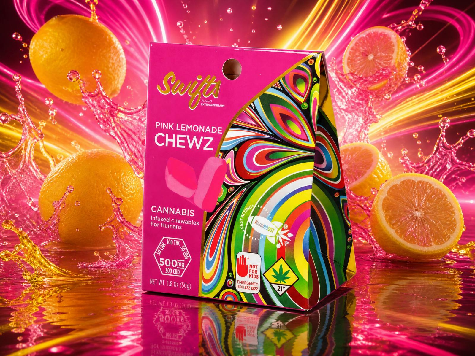 Swifts Chewz Pink Lemonade Max 500mg