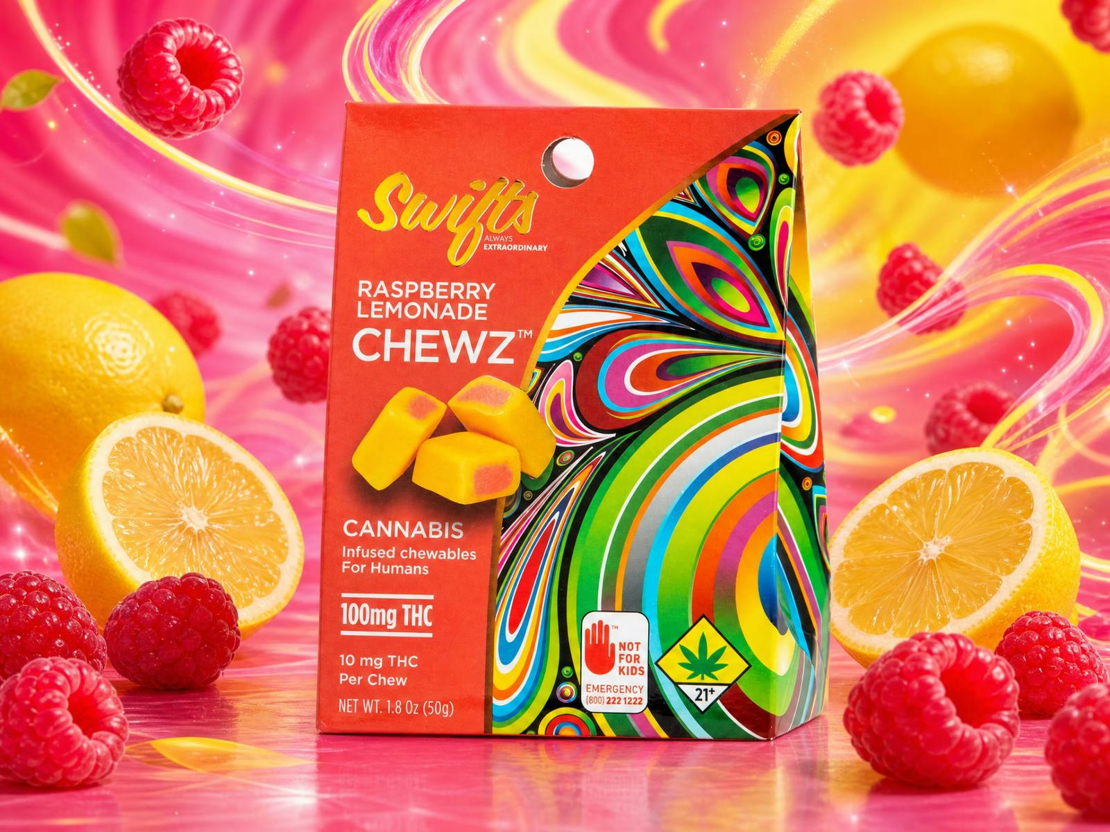 Swifts Chewz Raspberry Lemonade 100mg