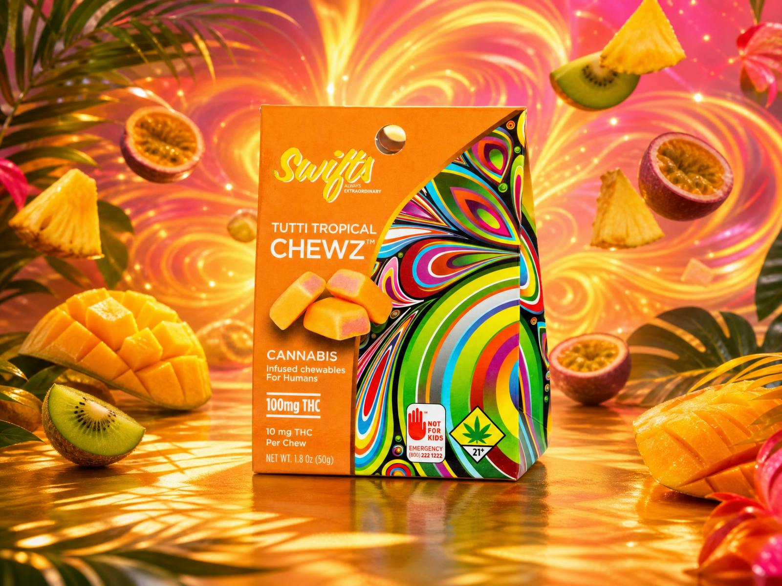 Swifts Chewz Tropical Fruit 100mg