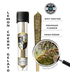 LEMON CHERRY GELATO – Prerolls Hash Rosin Infused + kief 1.3g
