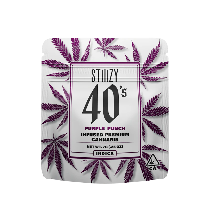 STIIIZY - PURPLE PUNCH - 7G 40's Infused Flower, Flower