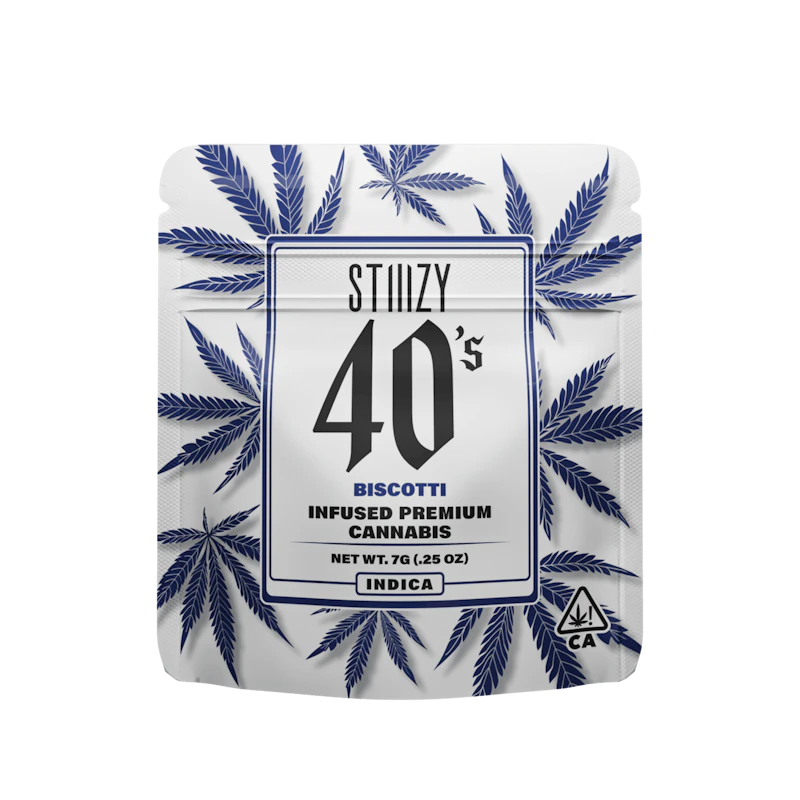 STIIIZY - BISCOTTI - 7G 40's Infused Flower, Flower