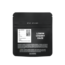 - LEMON CHERRY HAZE- 3.5G Black Label Mylar