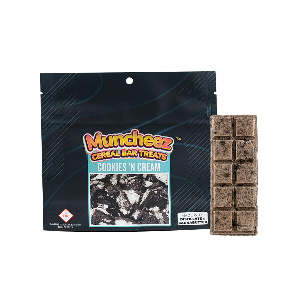 Muncheez | Cookies 'N Cream Cereal Bar | 1000mg | MED
