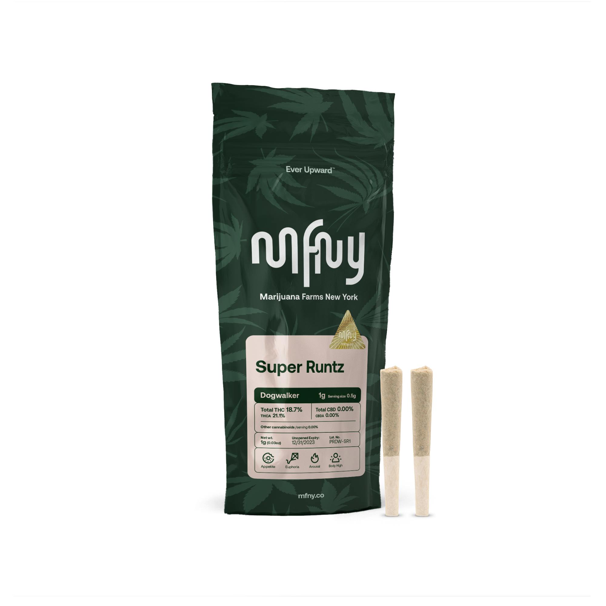 Super Runtz Pre-roll Dogwalker Pre-roll (2pk) - MFNY