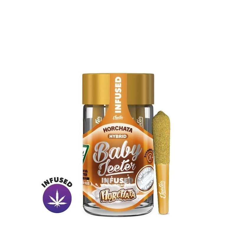 Jeeter Horchata · Baby Infused Minis · 0.5g each · 5pk, Infused Pre-Rolls