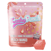 Kushy Punch | Indica Peach Mango INDIVIDUALS | THC GUMMIES | 200mg
