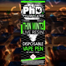 PhD Disposable Vape Cart - Live Resin - Thin Mintz (I)