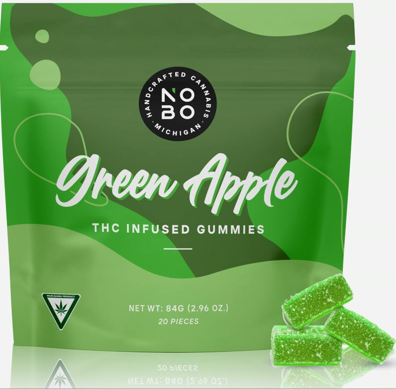 NOBO | Green Apple | Gummies | 200mg 20pk by NOBO