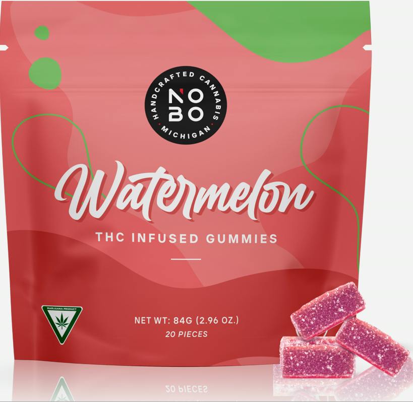 NOBO | Watermelon | Gummies | 200mg 20pk