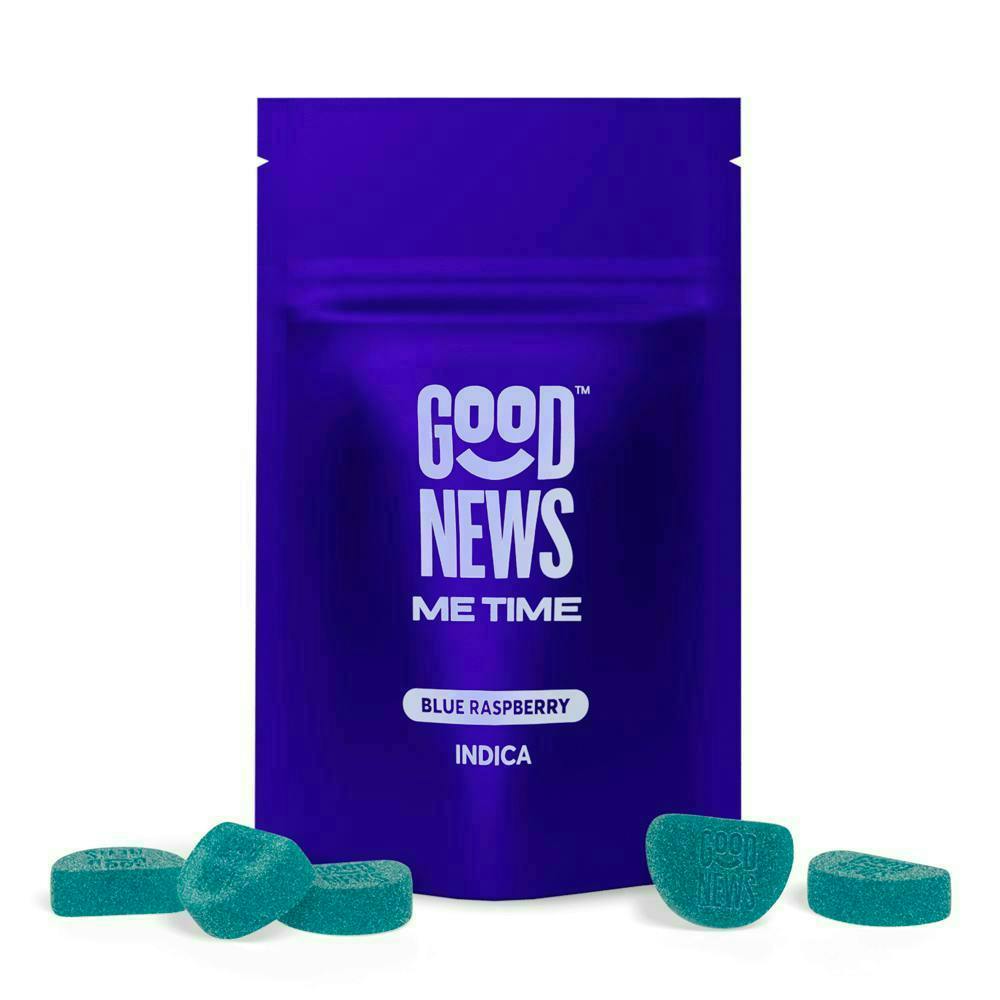 Me Time | Blue Raspberry Gummies | 200mg | 20ct | 10mg/ea by Good News
