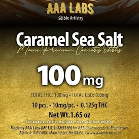 Caramel Sea Salt Bar - 100mg THC