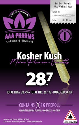 Kosher Kush - Pre Roll