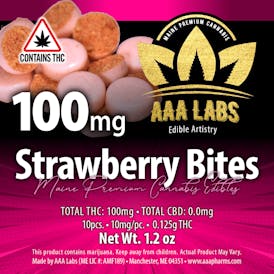 Strawberry Bites - 100mg THC