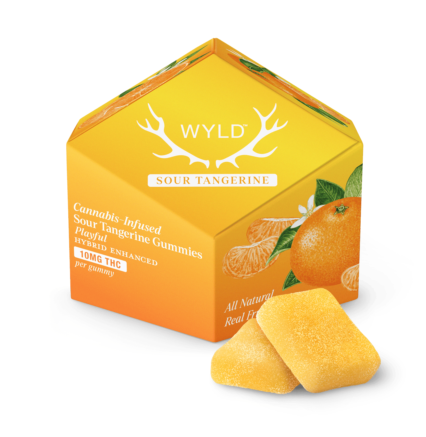 Wyld — Sour Tangerine Hybrid Enhanced Gummies - 100mg - 10ct - 10mg/ea