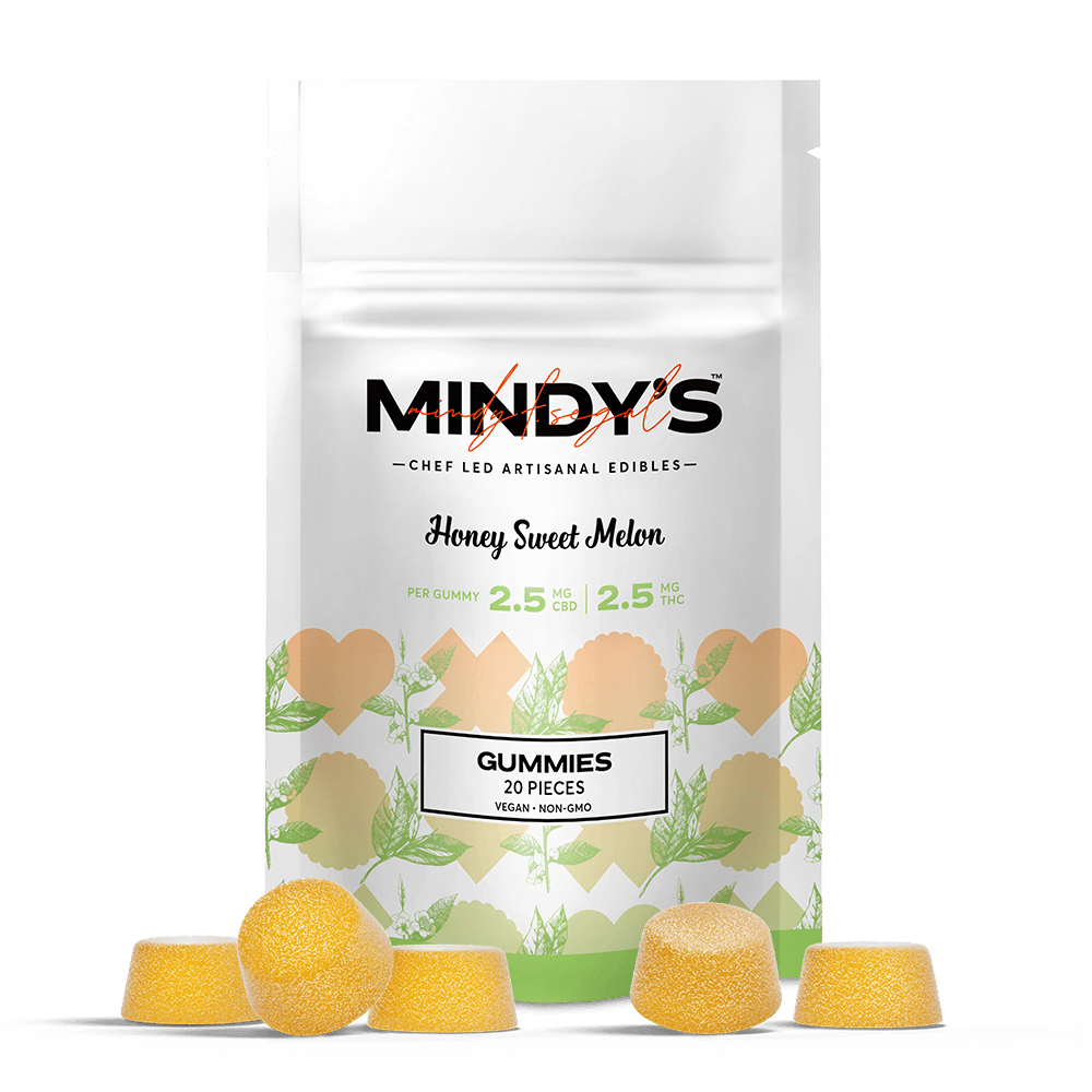 Honey Sweet Melon 1:1 Gummies | 50mg | 20ct | 2.5mg/ea