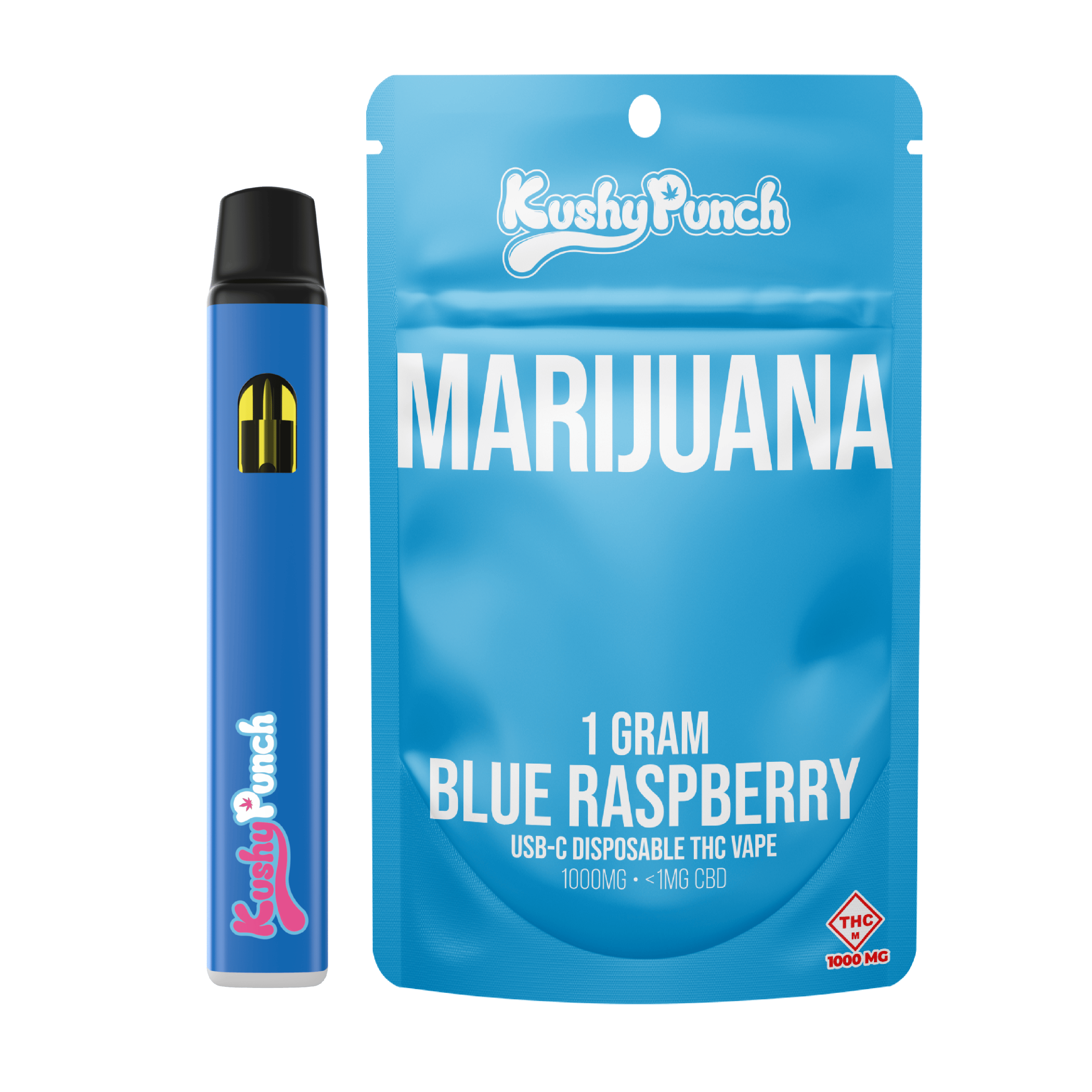 Blue Raspberry | Disposable | 1g by Kushy Punch