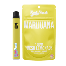 1G Kushy Punch Vape - Fresh Lemonade