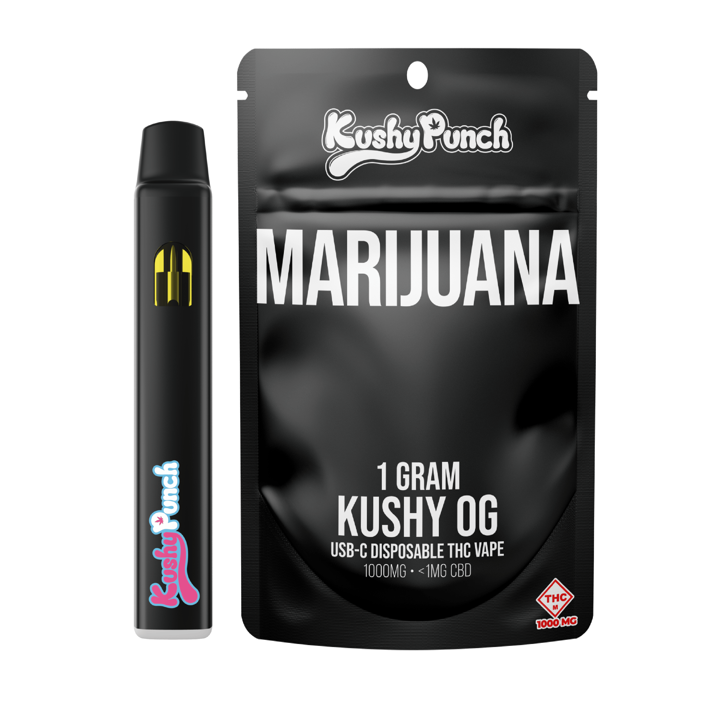 thc disposable vape pen 1000mg Kushy OG | | 1g Flavour:Kiwi Passion Fruit Guava Cherry Citrus Vape Flavor VooPoo Drag X 80w